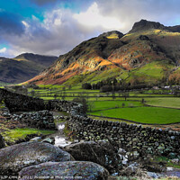 Buy canvas prints of Great Langdale in the lake district 128 by PHILIP CHALK