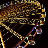 Buy canvas prints of York wheel by night 150 by PHILIP CHALK