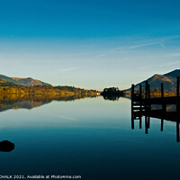Buy canvas prints of Derwent water looking towards Keswick 154 by PHILIP CHALK
