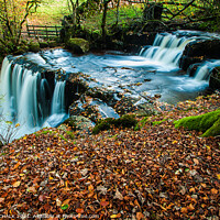 Buy canvas prints of Crack pot falls in Swaledale in the Yorkshire dales.  by PHILIP CHALK