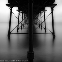Buy canvas prints of Abstract Saltburn pier 186 east coast of Yorkshire. by PHILIP CHALK