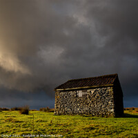 Buy canvas prints of Shepherds hut before the snow storm 204 by PHILIP CHALK