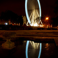 Buy canvas prints of York wheel by night 223  by PHILIP CHALK