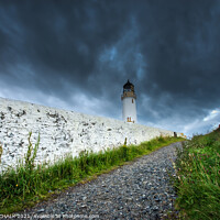 Buy canvas prints of Mull of Galloway Lighthouse with stormy skies Scotland 235 by PHILIP CHALK