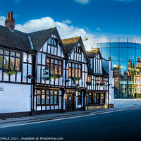 Buy canvas prints of York Black swan pub and the Hiscox building  254 by PHILIP CHALK