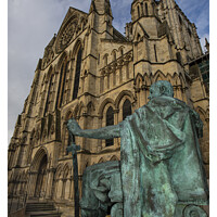 Buy canvas prints of Constantine in front of the York minster 255 by PHILIP CHALK