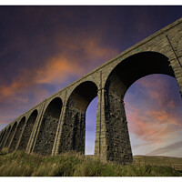 Buy canvas prints of Ribblehead viaduct sunset 275 by PHILIP CHALK