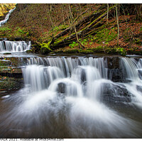 Buy canvas prints of Scalerber force waterfalls  in the Yorkshire dales 279 by PHILIP CHALK