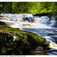 Buy canvas prints of High Kidson force waterfall in the Yorkshire dales.  by PHILIP CHALK