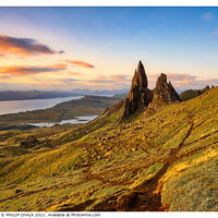 Buy canvas prints of Old man of Storr sunrise 293 by PHILIP CHALK