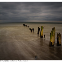 Buy canvas prints of sandsend Groin's near Whitby 307 by PHILIP CHALK
