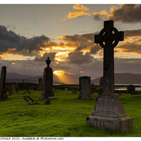 Buy canvas prints of Sunset over a graveyard on the Isle of Skye 310 by PHILIP CHALK