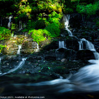 Buy canvas prints of Magical fairy glen in the Yorkshire dales waterfalls 323  by PHILIP CHALK
