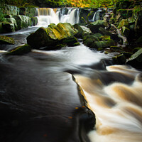 Buy canvas prints of Nelly Ayre foss Waterfall in the north Yorkshire moors 333 by PHILIP CHALK