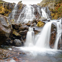 Buy canvas prints of Langdale waterfall  near Stickle tarn in the lake district 353  by PHILIP CHALK
