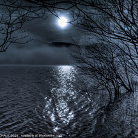 Buy canvas prints of Moonlight on Ullswater in the lake district 366 by PHILIP CHALK