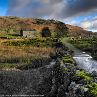 Buy canvas prints of Great Langdale in the lake district Cumbria Shepherds hut 370  by PHILIP CHALK