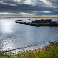 Buy canvas prints of Seaham harbour county Durham north east coast sunrise  387 by PHILIP CHALK