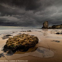 Buy canvas prints of Marsden beach South Shields North east coast 389 by PHILIP CHALK