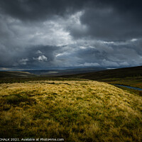 Buy canvas prints of Desolate Yorkshire dales with stormy skies 423  by PHILIP CHALK