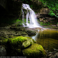 Buy canvas prints of Cauldron force waterfall  ,West Burton village in the Yorkshire dales 444 by PHILIP CHALK