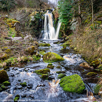 Buy canvas prints of Posforth falls in the Yorkshire dales valley of desolation  447  by PHILIP CHALK