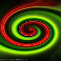 Buy canvas prints of Abstract swirl vortex 448  by PHILIP CHALK