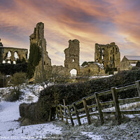 Buy canvas prints of Castle ruins at Sherriff Hutton near York 460 by PHILIP CHALK