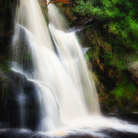 Buy canvas prints of Dreamy waterfall in the Yorkshire dales by PHILIP CHALK