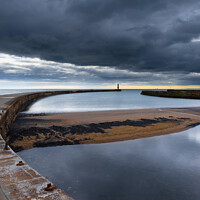 Buy canvas prints of Seaham harbour county Durham north east coast sunrise  484  by PHILIP CHALK