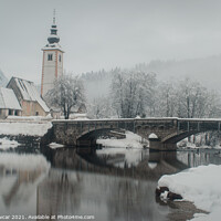 Buy canvas prints of Winter time in Bohinj by Ursa Bavcar