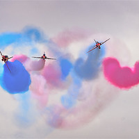 Buy canvas prints of The Red Arrows by Jeni Harney