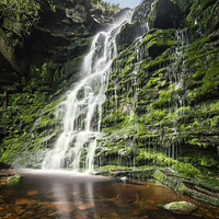 Buy canvas prints of Middle Black Clough Falls by Jeni Harney