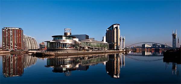 Salford Quays and The Lowry Centre Framed Print by Jeni Harney