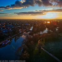 Buy canvas prints of Newark on Trent at Sunset by Sean Link
