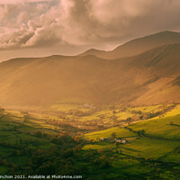Buy canvas prints of Catbells Sunset by Mark Stinchon
