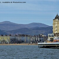 Buy canvas prints of Grand hotel from Llandudno pier by Mark Chesters