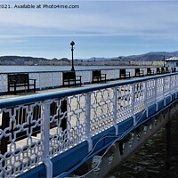 Buy canvas prints of Llandudno pier from the side. by Mark Chesters