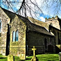 Buy canvas prints of St. Werburghs Church from the back by Mark Chesters