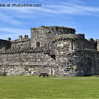 Buy canvas prints of Majestic Ruins of Beaumaris Castle by Mark Chesters