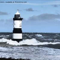 Buy canvas prints of Penmon point lighthouse by Mark Chesters