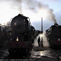 Buy canvas prints of Early Morning Steam Train Spectacle by Mark Chesters