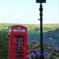 Buy canvas prints of Captivating View from the Red Telephone Box by Mark Chesters