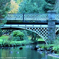 Buy canvas prints of Tranquil Buxton Bridge by Mark Chesters