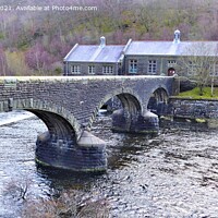 Buy canvas prints of Cabin Coch bridge by Mark Chesters