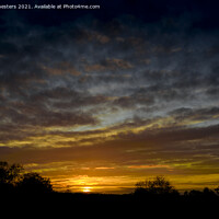 Buy canvas prints of Majestic Sunset in Staffordshire by Mark Chesters