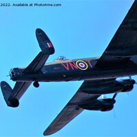 Buy canvas prints of Majestic Lancaster Soars over Southport by Mark Chesters