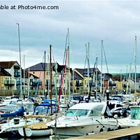 Buy canvas prints of Serenity at Deganwy Marina by Mark Chesters