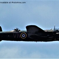 Buy canvas prints of Avro Lancaster flying over Southport 1 by Mark Chesters