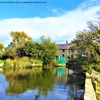 Buy canvas prints of A Serene Autumn Day at Caudwells Mill by Mark Chesters
